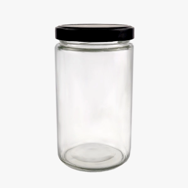 1000ml Glass Cylinder Jar with Tinplate Lug Lid