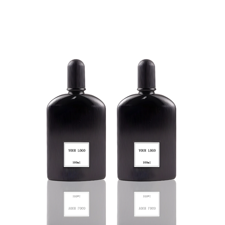 100ml Black Vertical Stripes Perfume Bottle