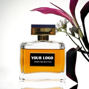 100ml Flat Perfume Bottle With Label