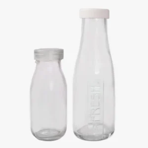 200ml 350ml Glass Milk bottles With screw cap