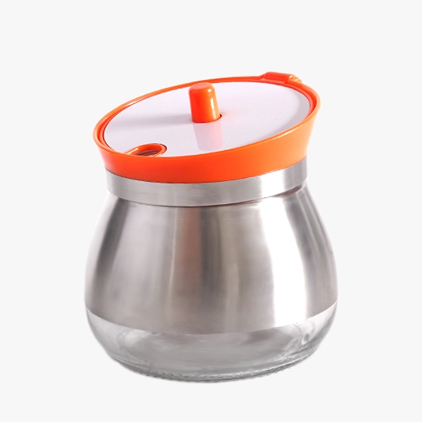240ml Glass Spice Jar with Stainless Steel Cover