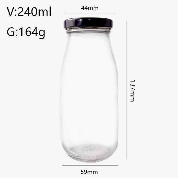 3 oz 8 oz Glass Juice Bottles with Lids 3 oz 8 oz Glass Juice Bottles with Lids