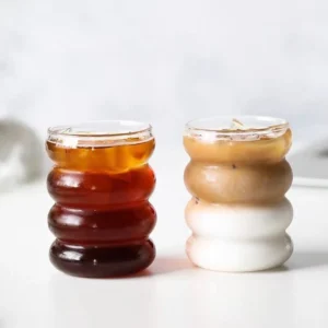 300ml Vintage Glass Coffee Cup for Juice and Beverages