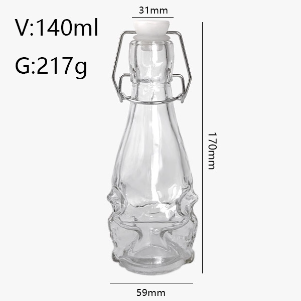 4.5oz Swing Top Glass Bottle