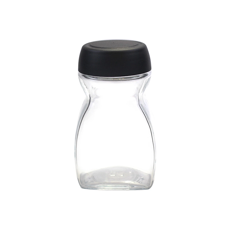 50g Coffee Bean Glass Jar With Plastic Lid