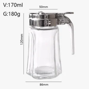 6oz Glass Spice Jars with Stainless Steel Lid and Hold