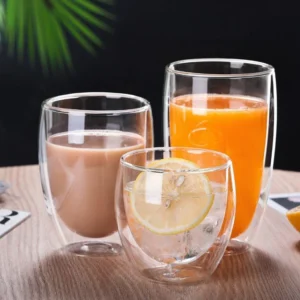 80ml-450ml Double Wall Borosilicate Glass Coffee Cup