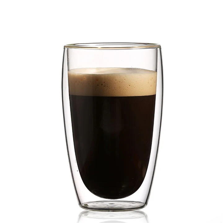 80Ml-500Ml Double Wall Glass Coffee Cup Set
