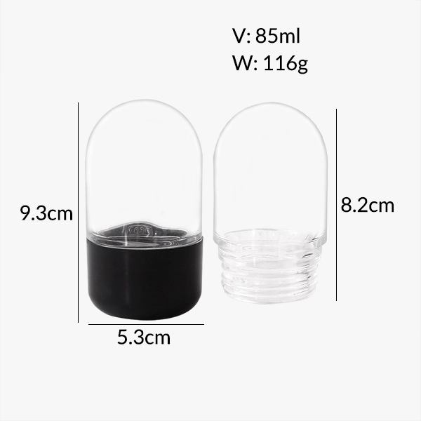 85ml Dome top Smell Proof Glass Jars with CR Lid
