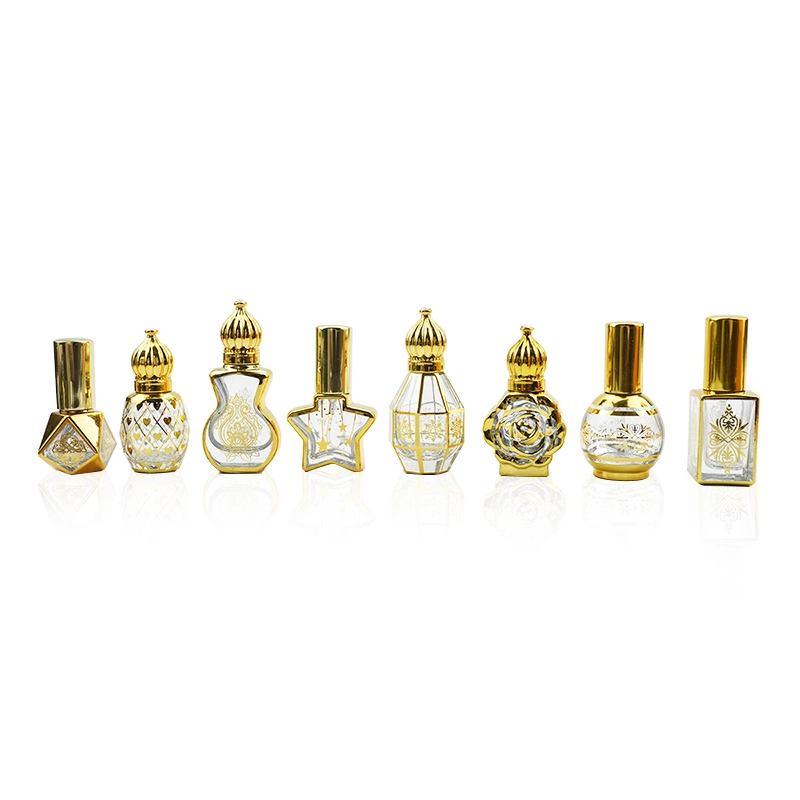 Beautiful Golden Attar Small Bottles10ml Pentagram
