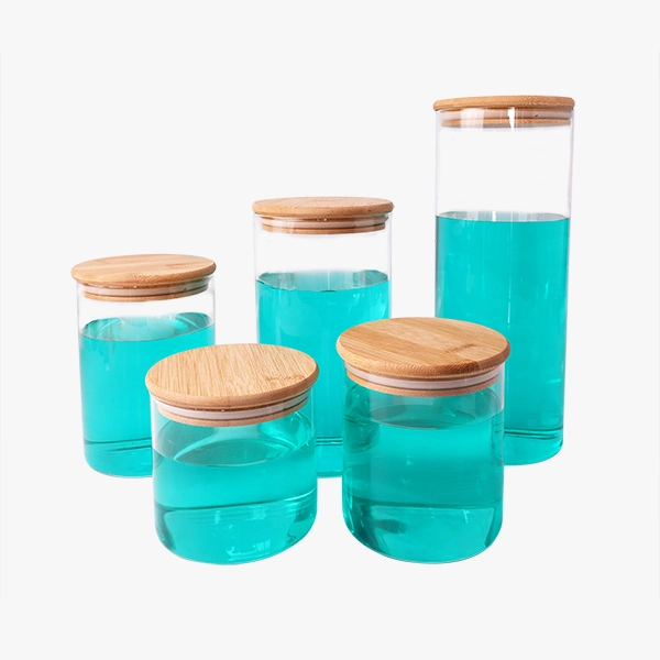 Borosilicate Glass Jar with Bamboo Lid