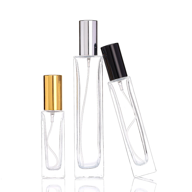 Clear 30ml 50ml 100ml Glass Perfume Bottle With Screw Cap