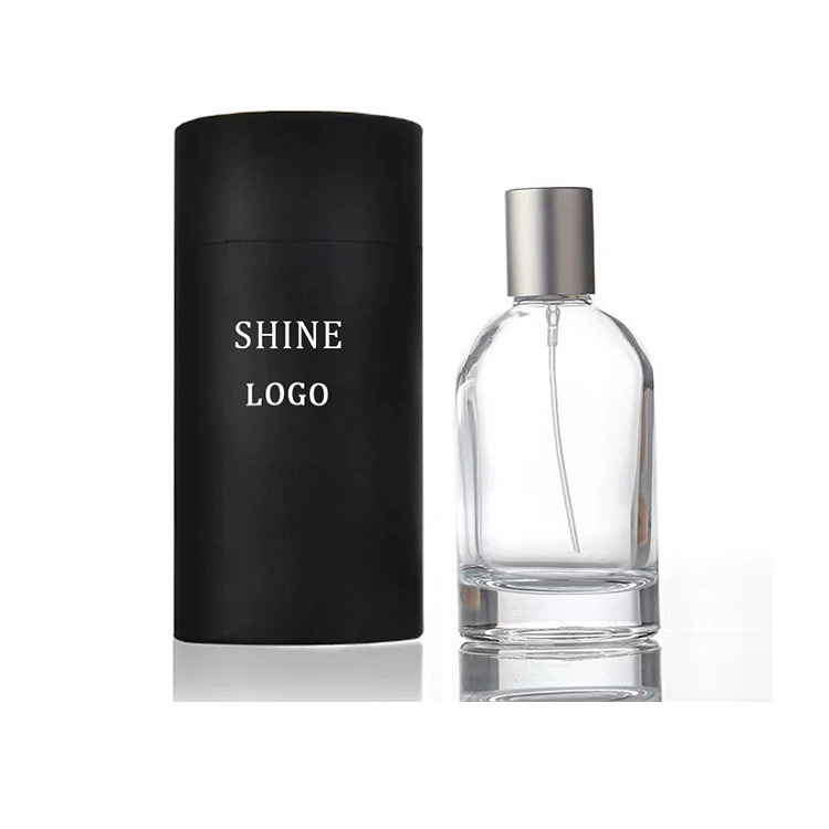 Custom Round Perfume Bottle Crimp Mouth Portable 30ml 50ml 100ml