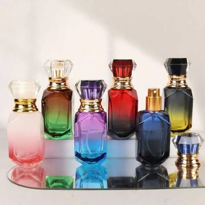 Custom 30Ml Colorful Glass Perfume Bottle Refillable Spray