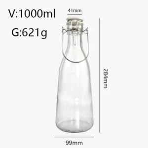 Flip Top Glass Bottles 1 Liter