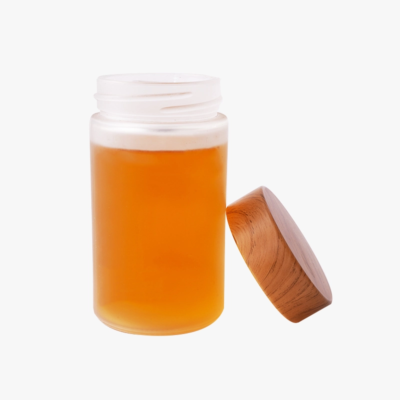 Frosted Glass Jars with Bamboo Lids Wholesale