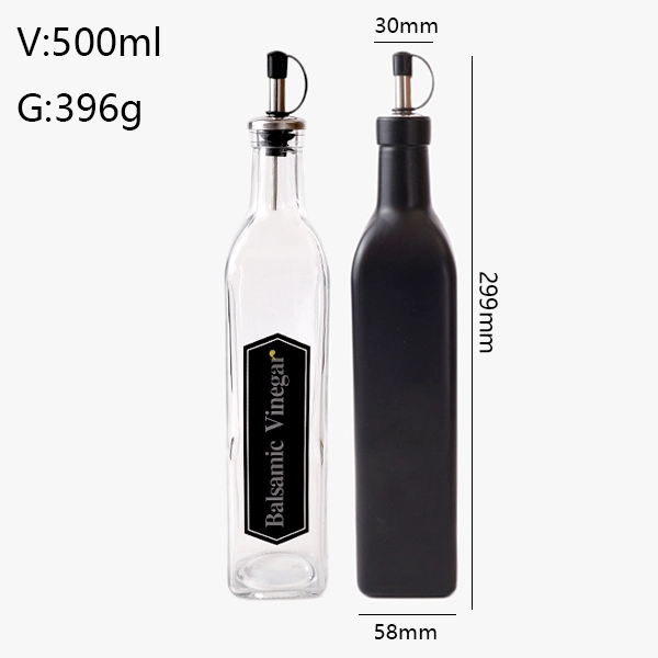 Glass Olive Oil Bottles with Spout 500ml