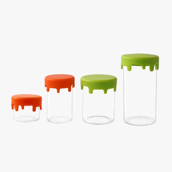 Glass Silicone Concentrate Jars Wax Jars 5ml 10ml 20ml 30ml