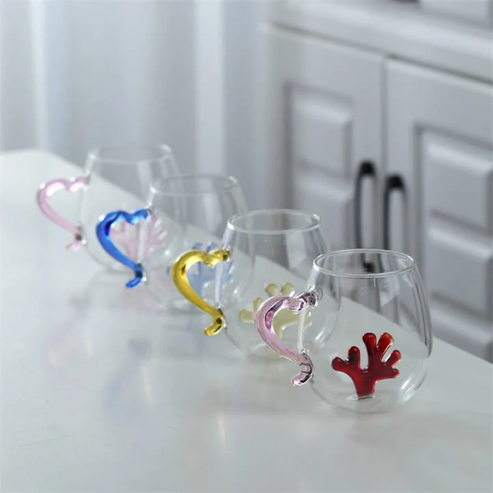 Handmade Heat Resistant Borosilicate Glass Mug