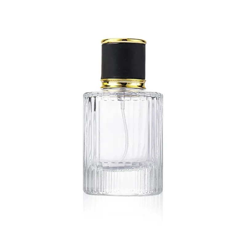 Luxury Empty Clear Round Perfume Bottle 50ml 100ml High Quality