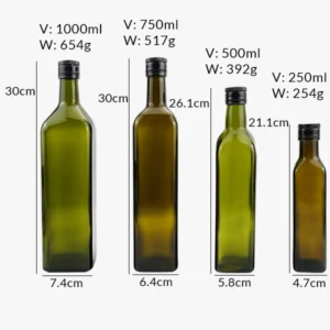 Marasca Glass Bottles 100ml 250ml 500ml 750ml 1000ml