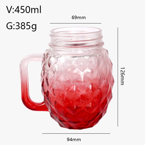 Wholesale Mason Jars with Lids and Straws 450ml