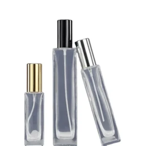 Wholesale 30ml 50ml Clear Square Glass Perfume Bottle