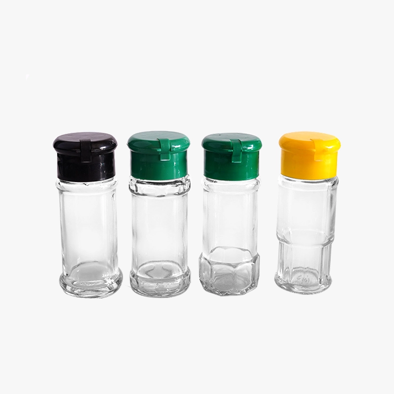 glass salt and pepper shakers with plastic top 75ml